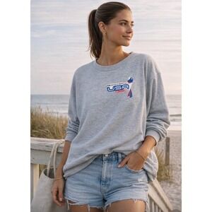 Vintage  FIFA WORLD Cup Adidas XL USA Women's 2003 Long Sleeve T-Shirt Gray